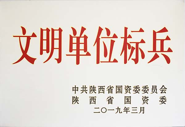 集團榮獲陜西省國有企業(yè)文明單位標兵